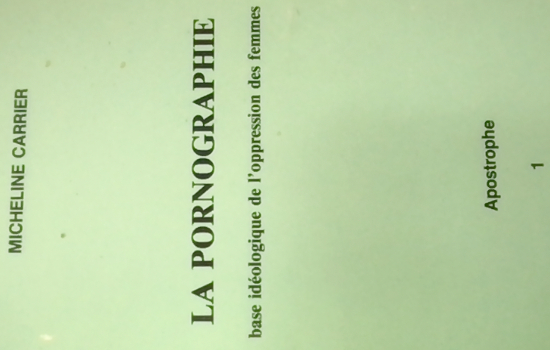 La pornographie : base idéologique de l'oppression des femmes