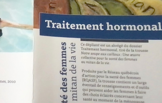 Le traitement hormonal, 2010