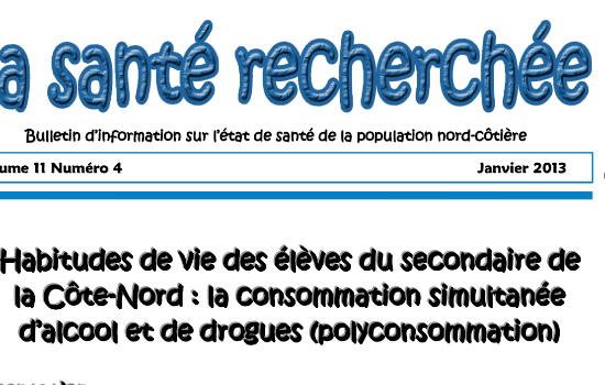 Santé recherchée (Vol. 11, no 4) la polyconsommation