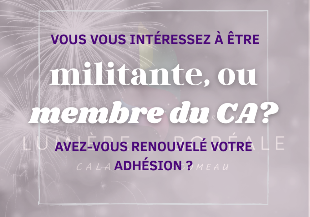 Invitation à l’adhésion et au renouvellement
