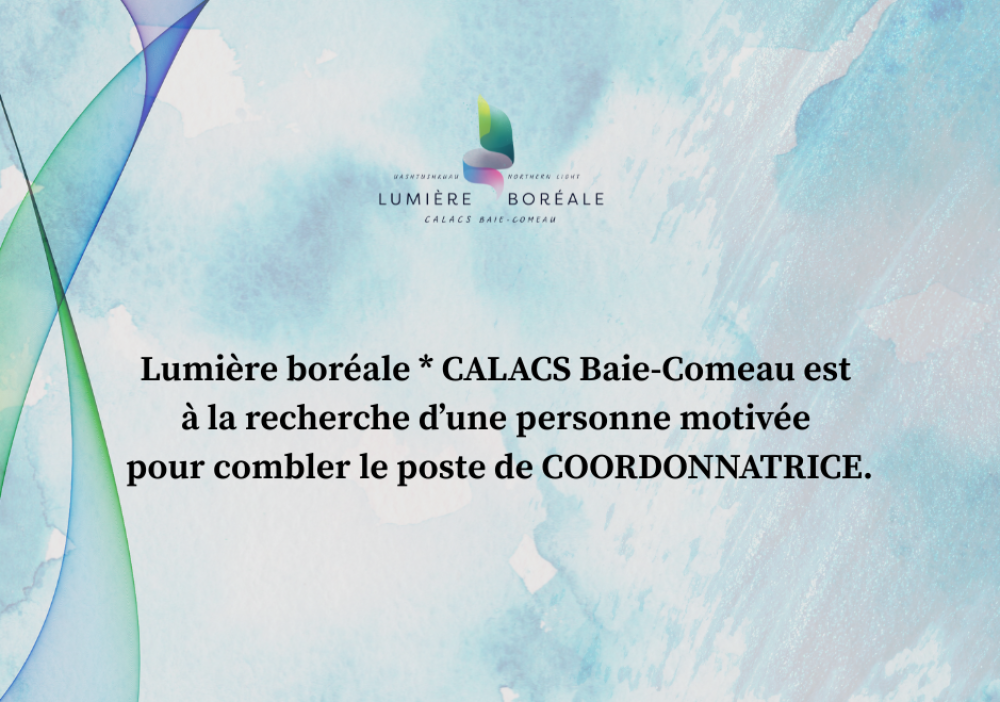 Offre d’emploi Coordonnatrice