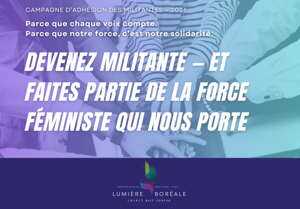 Campagne d&rsquo;adh&eacute;sion des militantes &ndash; 2026